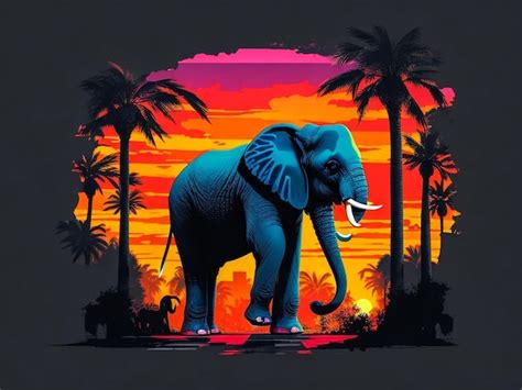 Premium Ai Image A Beautiful T Shirt Design Elephants