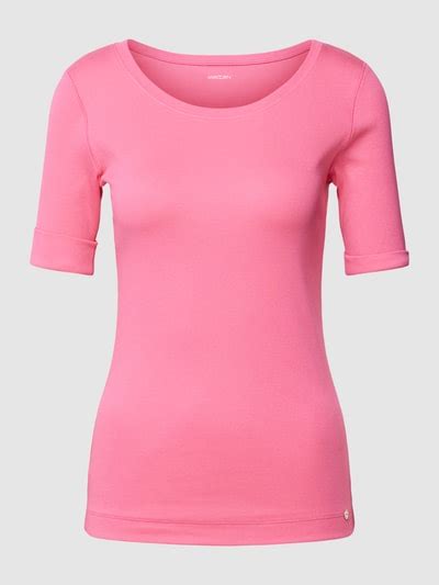 Marc Cain T Shirt Met Labeldetail In Felroze Online Kopen P C