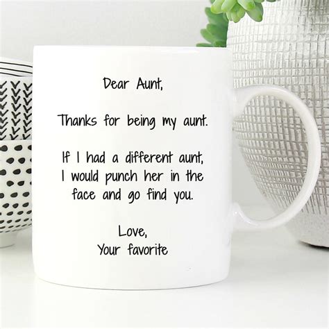 Thank You For Being My Aunt Funny Aunt Ts Aunt Mug Aunt Etsy