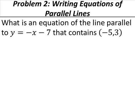 3 8 Slopes Of Parallel And Perpendicular Lines Slopes Of Parallel