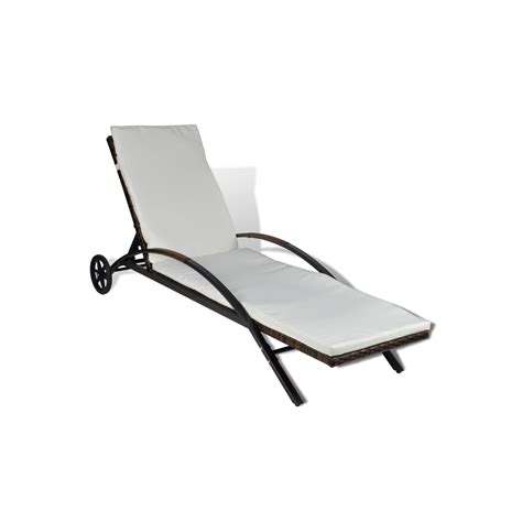 Transat Chaise Longue Bain De Soleil Lit De Jardin Terrasse Meuble D