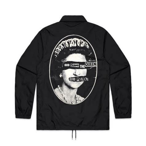 Jual Coach Jaket Band Sex Pistols God Save The Queen Jaket Sex Pistols Jaket Punk