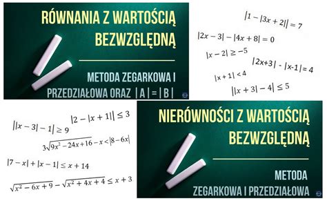 Równania i nierówności liniowe z wartością bezwzględną video lekcja