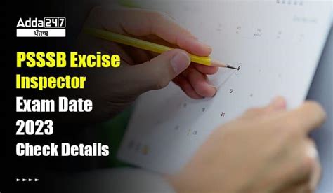 Psssb Excise Inspector Exam Date Check Details