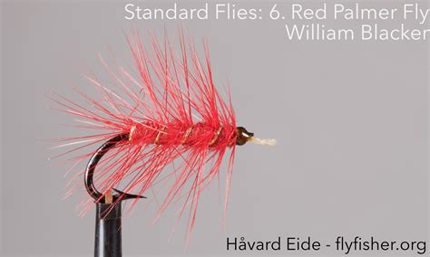 William Blacker Standard Flies 6 Red Palmer