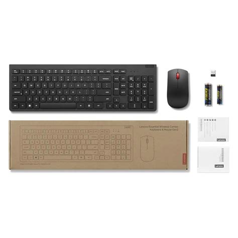 Lenovo Kit Teclado Mouse Inalámbrico Essential Gen2 La Español 2 4Ghz