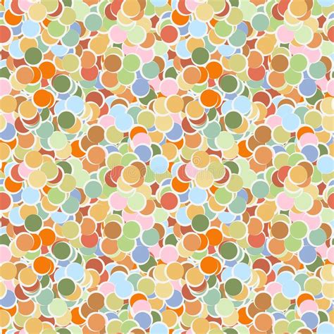 Circle Seamless Pattern Stock Vector Illustration Of Abstract