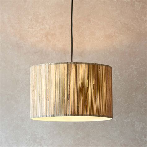 Endon Longshaw Single Light Pendant Natural Seagrass 101691