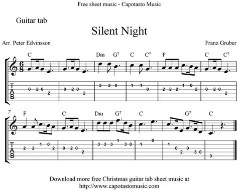 Silent Night Guitar Chords Easy