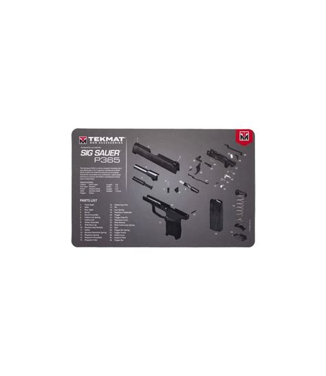 Tapis De D Montage Pour Pistolet Sig Sauer P Tekmat