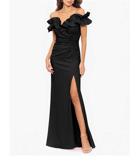 Xscape Ruffled Ruched Gown Dresses Images 2024