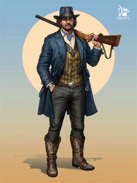 Artstation Wild Frontier Game Characters Grafit Studio Cowboy