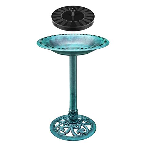 Vivosun 28” Solar Bird Bath Solar Powered Pond Fountain Combo Set For