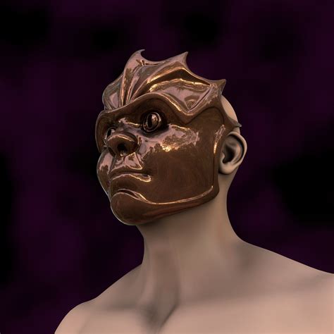 Devilfoil Merregon Mask Baldurs Gate 3 3D Model 3D Printable CGTrader