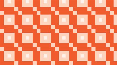 Free Orange Seamless Geometric Square Pattern Background