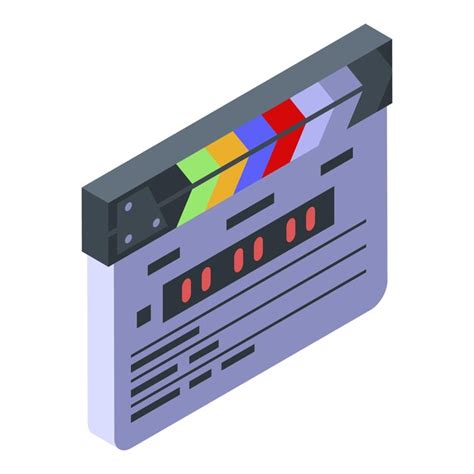 Premium Vector Digital Clapper Icon Isometric Of Digital Clapper