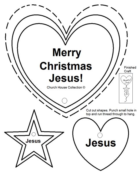 Church House Collection Blog: Merry Christmas Jesus Cut Out Crafts For Small Kids