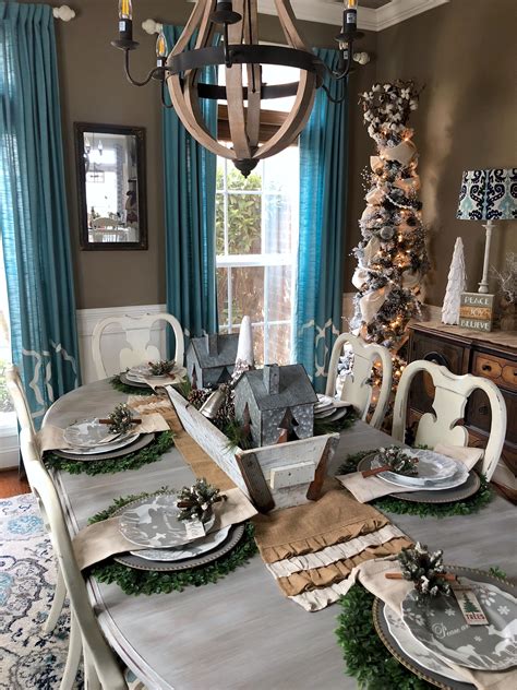 Rustic Glam Christmas Dining Room! - Wilshire Collections