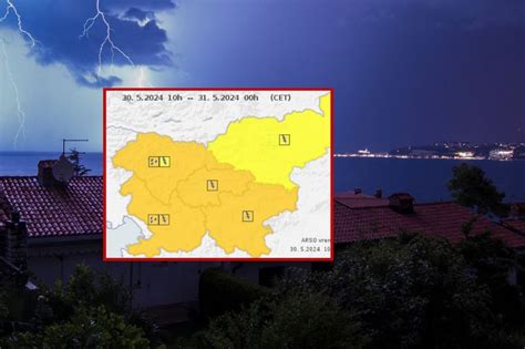 Prihaja Nad Slovenijo Arso Izdal Opozorilo Za Celotno Dr Avo