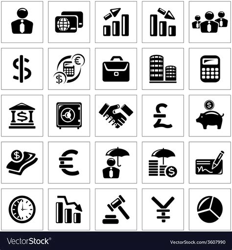 Business And Finance Icons Royalty Free Vector Image