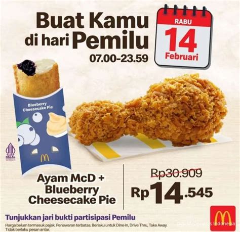 Kumpulan Promo Pemilu Edisi 1 Hari 14 Februari 2024 Semua Makanan