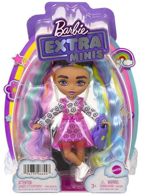 Lalka Barbie Extra Minis Str J W Stokrotki T Czowe Kucyki Hhf