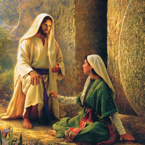 Jesus And Mary In Front Of The Tomb They Saw Him Greg Olsen Art