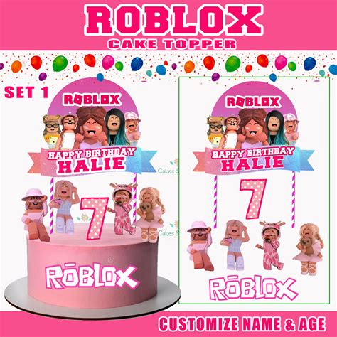 Roblox Cake Topper Printable Prntbl Concejomunicipaldechinu Gov Co