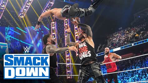 Usos Defend The Smackdown Tag Team Titles Against Strowman And Ricochet