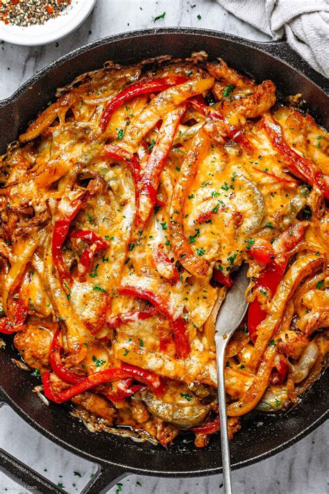 Cheesy Fajita Chicken Bake Recipe Baked Fajita Chicken Recipe