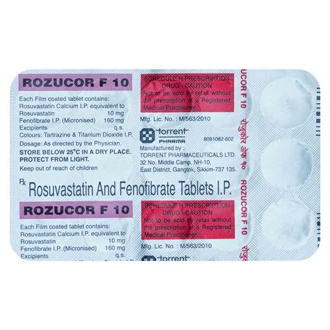 Rozucor F Tablet Uses Side Effects Price Apollo Pharmacy