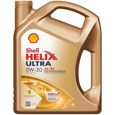 Shell Helix Ultra A5/B5 0W-30 4 l moottoriöljy | Motonet Oy