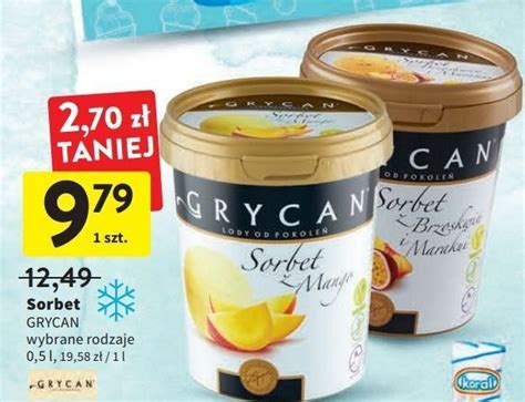 Promocja Sorbet Z Mango Grycan W Intermarche