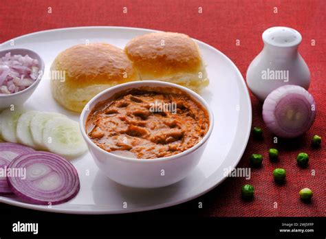 Pav Bhaji Is A Fast Food Dish From India Consisting Of A Thick