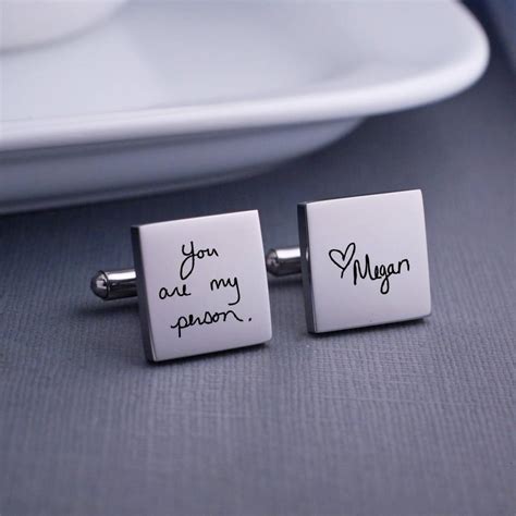 Personalized Cuff Links, Handwriting CuffLinks, Wedding Gift For Husband, Custom Cufflinks For ...