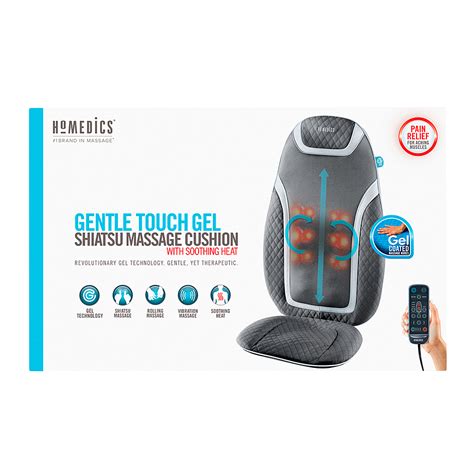 Best Buy Homedics Gentle Touch Gel Shiatsu Massage Cushion With Heat