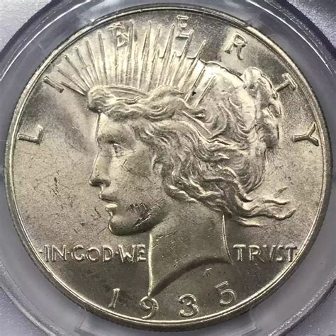 1935 S Peace Silver Dollar Pcgs Ms 63 Old Pueblo Coin