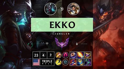 Ekko Jungle Vs Xin Zhao Na Master Patch 14 12 Youtube