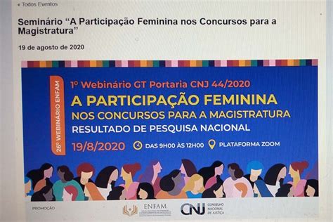 Participação Feminina Nos Concursos Para Magistratura é Tema De