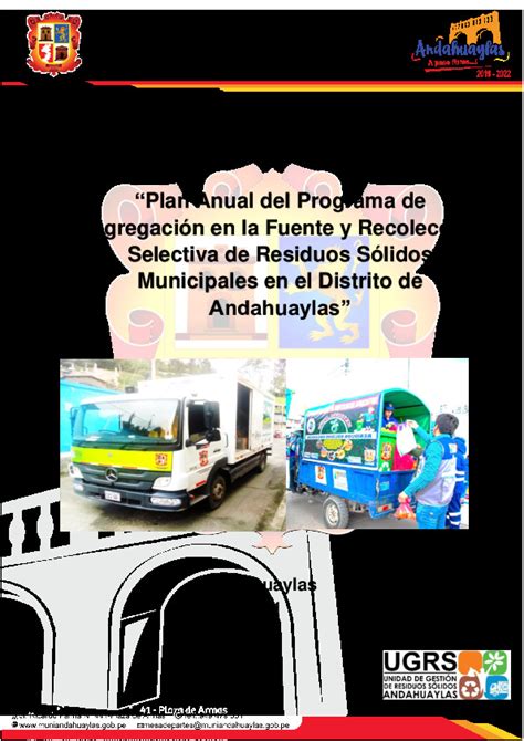 Programa De Segregacion En La Fuente Andahuaylas Pdfcoffee