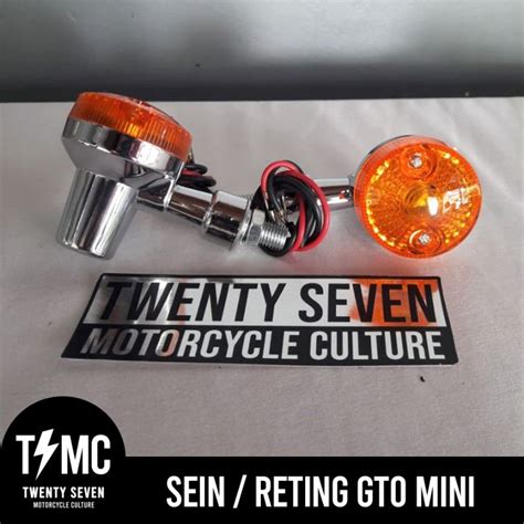 Jual Lampu Sein Reting GTO Mini Isi 4 Biji Satu Set Depan Dan