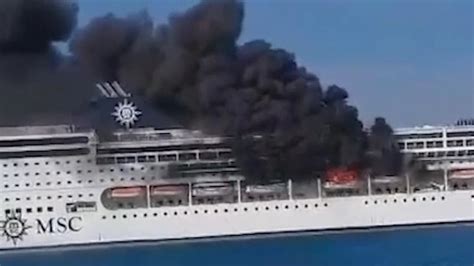 Cruise Ship On Fire 2024 Chad Meghan