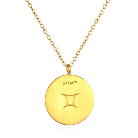 Gemini Zodiac Necklace – Satya Jewelry