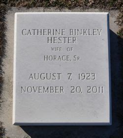 Catherine Marie Binkley Hester 1923 2011 Mémorial Find a Grave