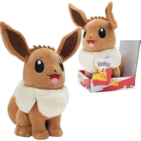 DUŻA MASKOTKA POKEMON EEVEE 25 CM ORYGINALNY PLUSZAK 14520077464