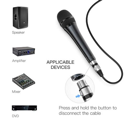 Buy Fifine Wired Microphone With Cord Ft Handheld Dynamic Mic