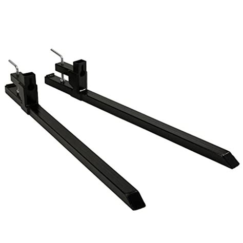 CREWORKS 60 Inch Clamp On Pallet Forks For Tractor Bucket 2000 Lbs