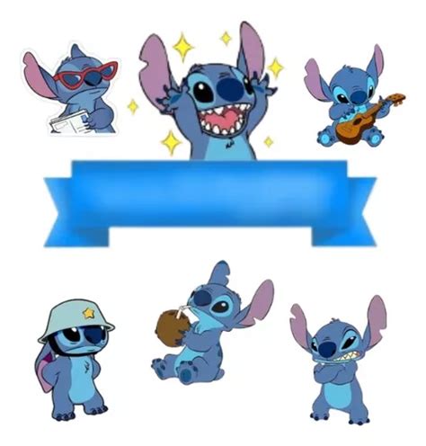 Busca Topo De Bolo Topper De Bolo Personalizado Stitch Desenho A Venda