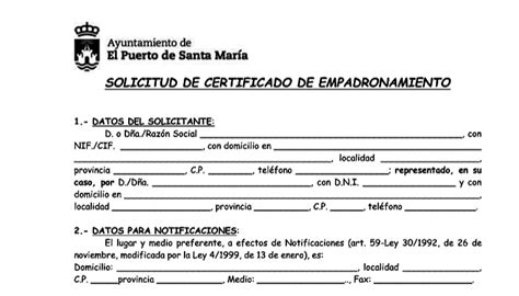 Que Validez Tiene El Certificado De Empadronamiento