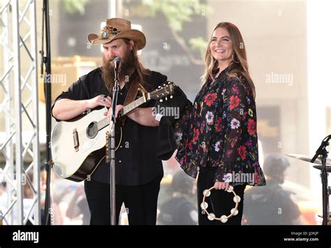 New York, NY, USA. 18th July, 2017. Chris Stapleton, Morgane Stapleton ...